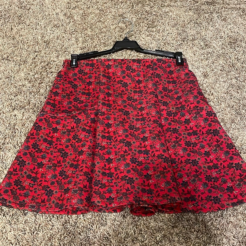 Hollister red skirt